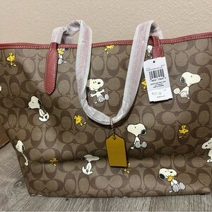 Coach Peanuts large tote bag
